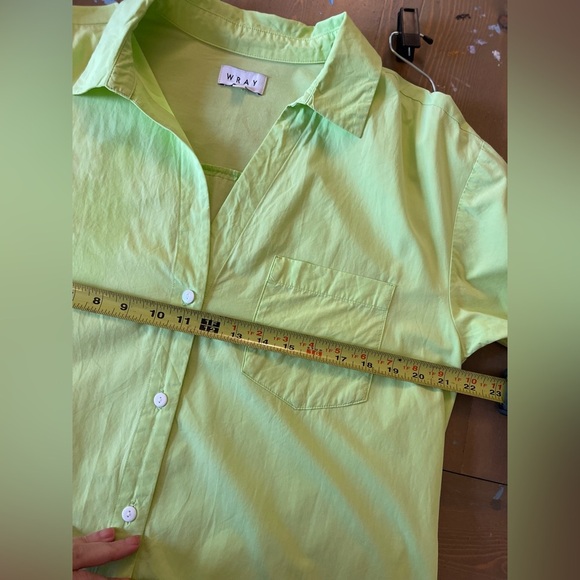Wray Vibrant Cotton Green Shirt Dress Size Small - Picture 7 of 8